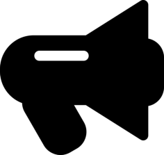Black Megaphone Sketch Drawing Svg, Free Vectors File